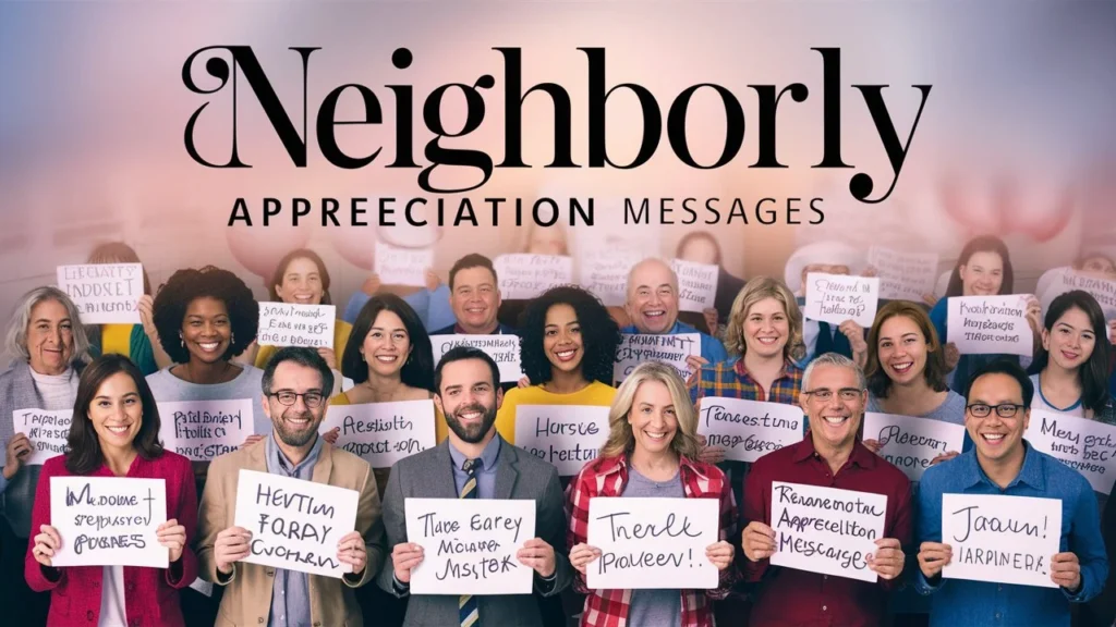 Neighborly Appreciation Messages