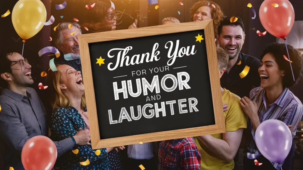 Thank You For Your Humor and Laughter