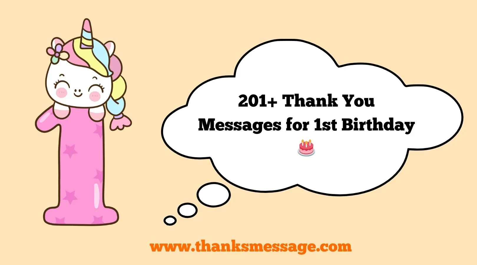 201+ Thank You Messages for 1st Birthday 🎂
