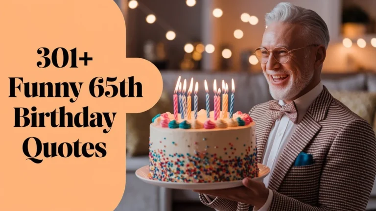 301+ Funny 65th Birthday Quotes to Celebrate the Big 6-5!