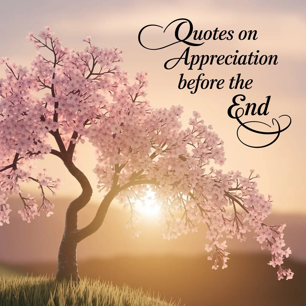 Quotes on Appreciation Before the End
